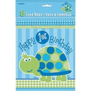 Turtle 1st Birthday Goodie Bags, 8ct