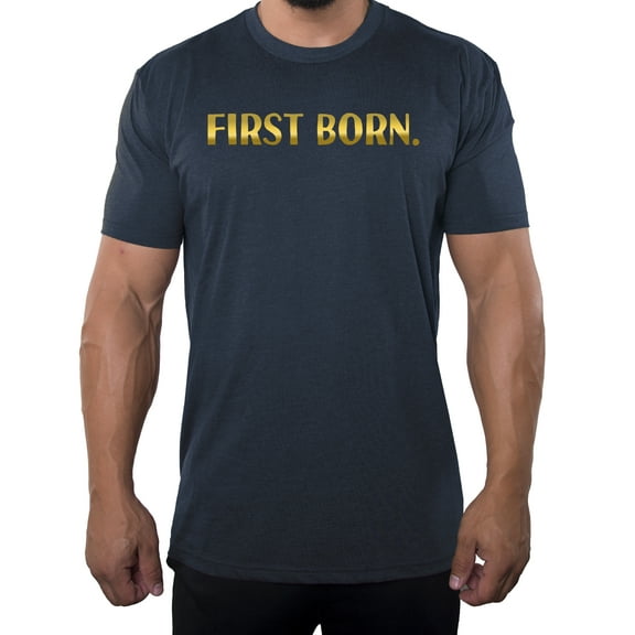 First Born shirt -Family Reunion Men's T-shirts - Heather Navy MH200FAM S63 3XL