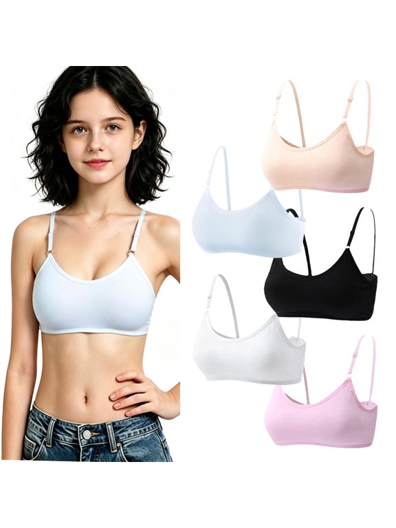 First Bra for Girls Breathable Puberty Bra for Girls Bra for Everyday Girls Age 10-14