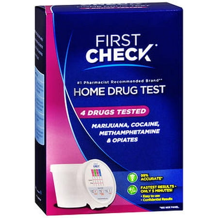 First Check At Home Urine Drug Test, 4 drugs tested, 1.0 ct