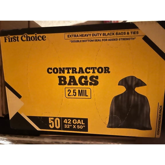 FIRST CHOICE CONTRACTORS BAGS 42GAL 50CT