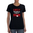thumbnail image 1 of First Christmas As A Mom T-Shirt Women -Smartprints Designs, Female XX-Large, 1 of 3