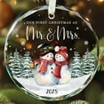 thumbnail image 1 of First Christmas Married Ornament 2025 - Just Married Ornaments, Mr and Mrs Ornaments 2025, 1 of 4