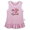 thumbnail image 1 of My First Christmas Novelty Dresses For Baby, Newborn Babies Skirts, Infant Princess Dress, 0-24M Kids Graphic Clothes (Pink Sleeveless Dresses, 0-6 Months), 1 of 4