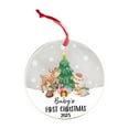 thumbnail image 1 of First Christmas Ornament 2025, Acrylic Keepsake with Personalized Year for Christmas Tree Decoration(B), 1 of 6