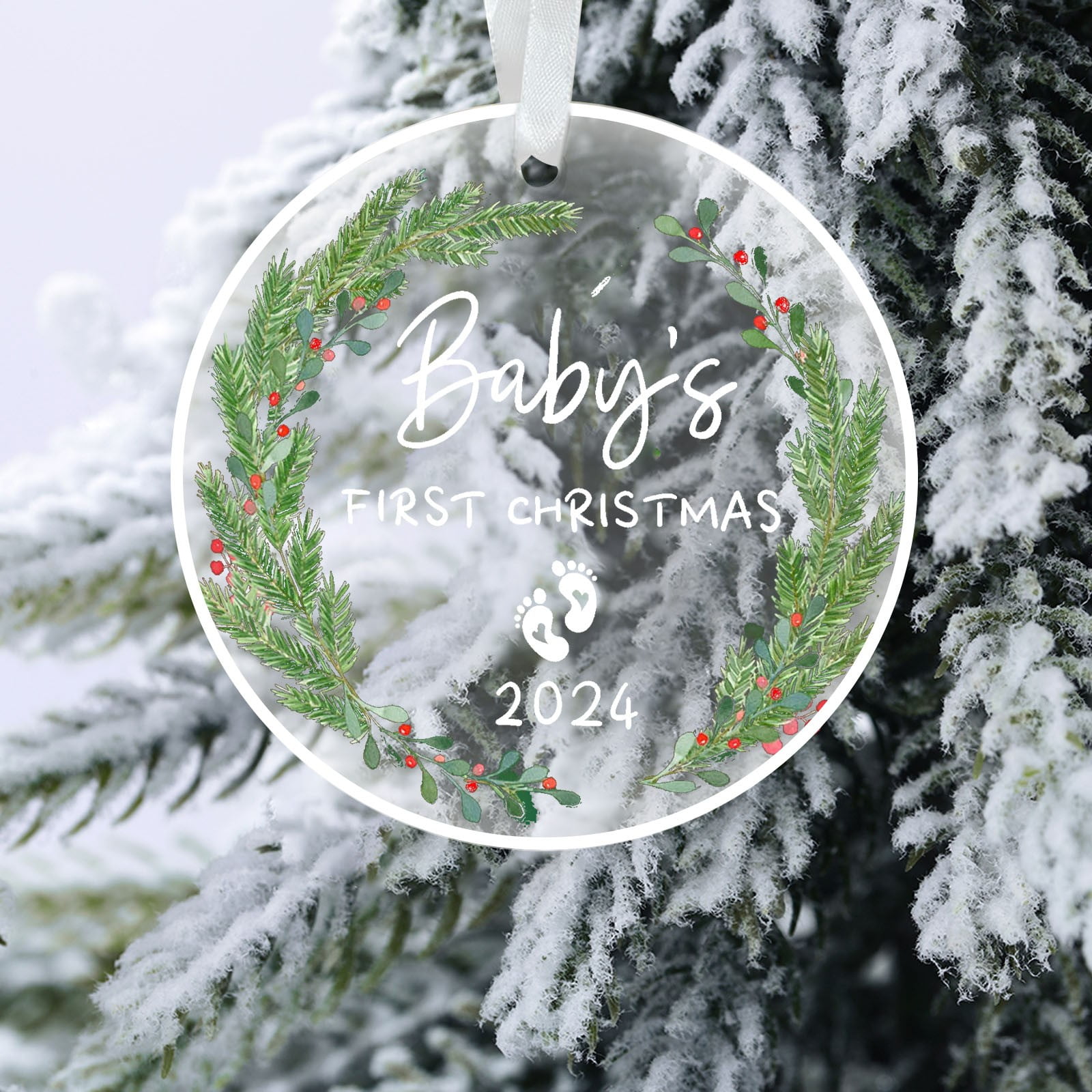 First Christmas Ornament,First Christmas Together Ornament 2024,Our First  Christmas As A Family of Three Ornament,Unique Family Baby 1st Xmas  Ornaments Gifts for Mom Dad Girls Boys Xmas Tree - Walmart.com, image size:1600x1600