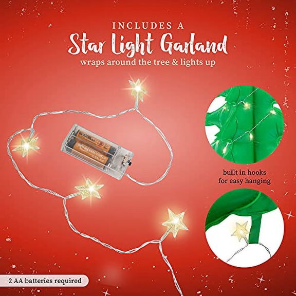 First Christmas Tree | Inflatable 4 ft. Christmas Tree Toy | Christmas Tree with Star Lights | PVC 4 ft. Inflatable Christmas Tree for Xmas Decoration