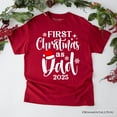 thumbnail image 1 of First Christmas as Dad 2025 Christmas T-Shirt, Matching Family Holiday Tee, 1 of 6