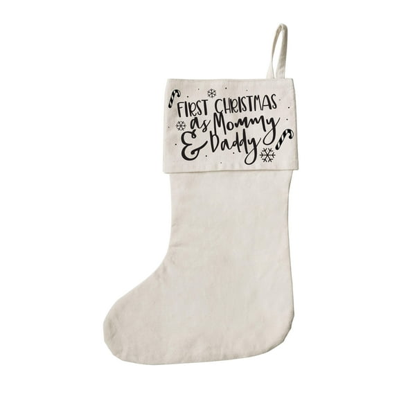 First Christmas as Mommy and Daddy Christmas Stocking