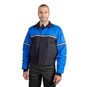 First Class 100 Polyester Bike Patrol Jacket Xl Royal Blue With Black