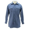 thumbnail image 1 of First Class 100% Polyester Long Sleeve Uniform Shirt - French Blue - S, 1 of 1