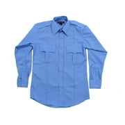 First Class 100% Polyester Long Sleeve Uniform Shirt - Light Blue - L