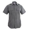 thumbnail image 1 of First Class 100% Polyester Short Sleeve Zippered Uniform Shirts - Light Gray - S, 1 of 8