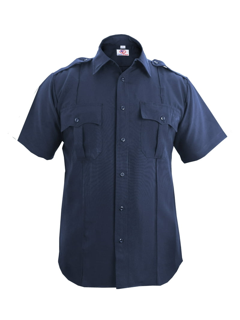 First Class Polyester Short Sleeve Uniform: Tactical Military Work Shirt -  Navy Blue, L - Walmart.com