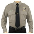thumbnail image 1 of First Class Polycotton Long Sleeve Uniform Shirt - Tan - M, 1 of 7