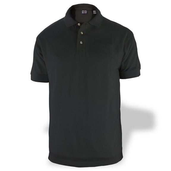First Class Polycotton Polo Shirt - Black - L