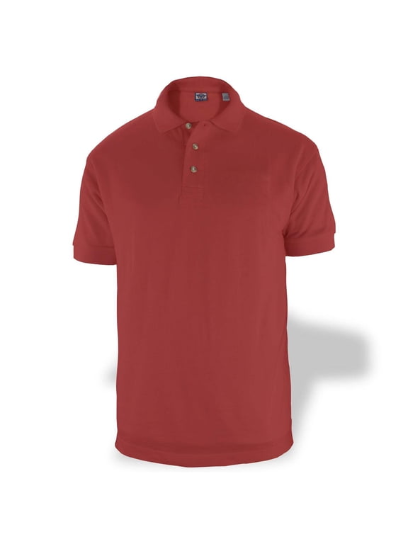 First Class Polycotton Polo Shirt - Burgundy - M