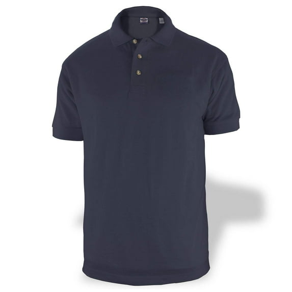 First Class Polycotton Polo Shirt - Navy Blue - L