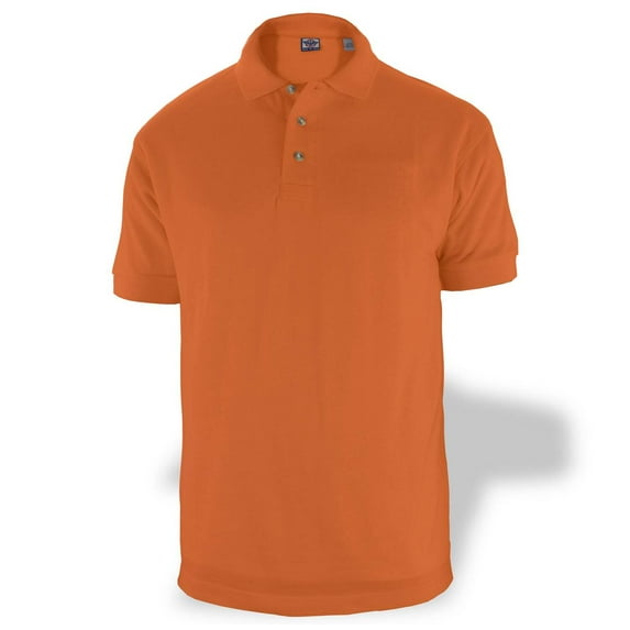First Class Polycotton Polo Shirt - Orange - 5XL