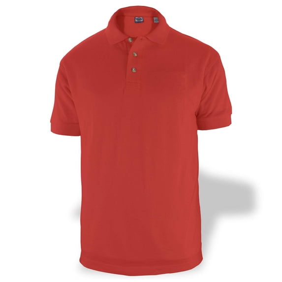 First Class Polycotton Polo Shirt - Red - 5XL