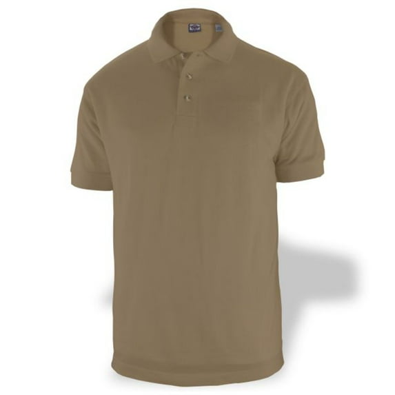 First Class Polycotton Polo Shirt - Sand - M