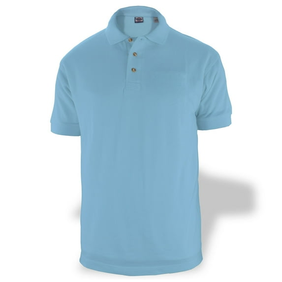 First Class Polycotton Polo Shirt - Sky Blue - XL