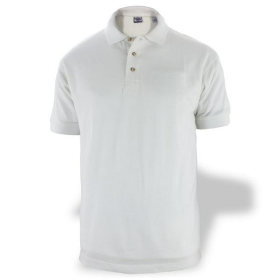 First Class Polycotton Polo Shirt - White - L