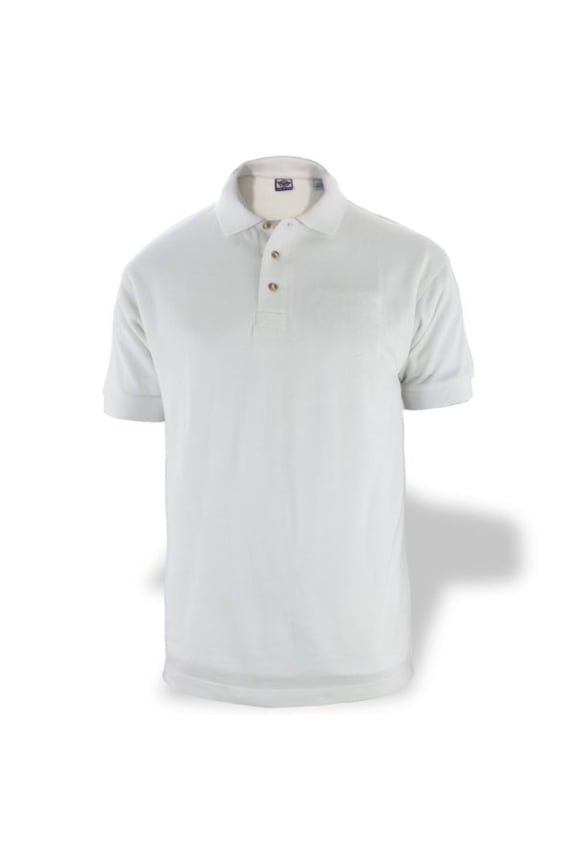 First Class Polycotton Polo Shirt - White - S
