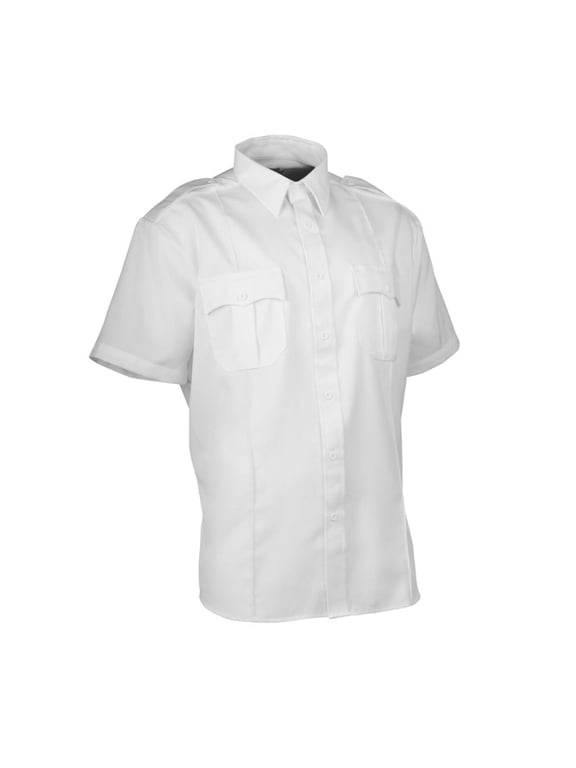 First Class Polycotton Short Sleeve Uniform Shirt - White - XL