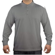 First Class Tactical Performance Long Sleeve Polo Shirt - Light Gray - Small