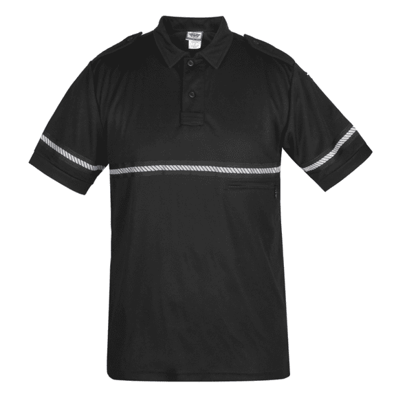 First Class Two Tone Bike Patrol Shirt with Zipper Pocket and Hash Stripes