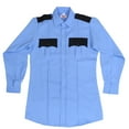 thumbnail image 1 of First Class Two Tone Long Sleeve Uniform Shirt - Light Blue - XL, 1 of 1