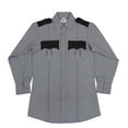 thumbnail image 1 of First Class Two Tone Long Sleeve Uniform Shirt - Light Gray - S, 1 of 1