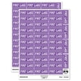 thumbnail image 1 of First Class with Border Mail Sticker Set - Purple - Matte Finish - 1.5" Small, 1 of 7