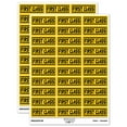 thumbnail image 1 of First Class with Border Mail Sticker Set - Yellow - Matte Finish - 1.75" Medium, 1 of 7
