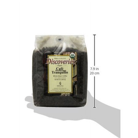 First Colony Organic Whole Bean Decaf Coffee, Caf? Tranquillo, 24-Ounce