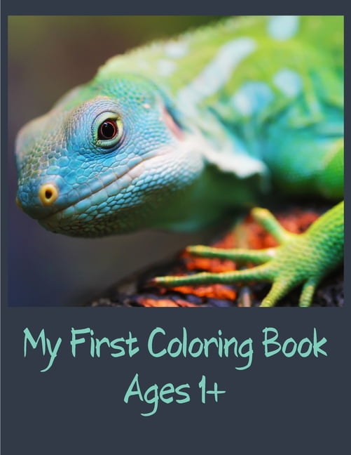 My First Coloring Book Ages 1+: 50 Animals for Toddler Coloring Book - Find Activity book for Toddlers & Preschoolers - , (Paperback)