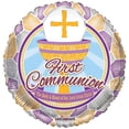 thumbnail image 1 of First Communion 17" Mylar Balloons Bulk (5 Pack), 1 of 2