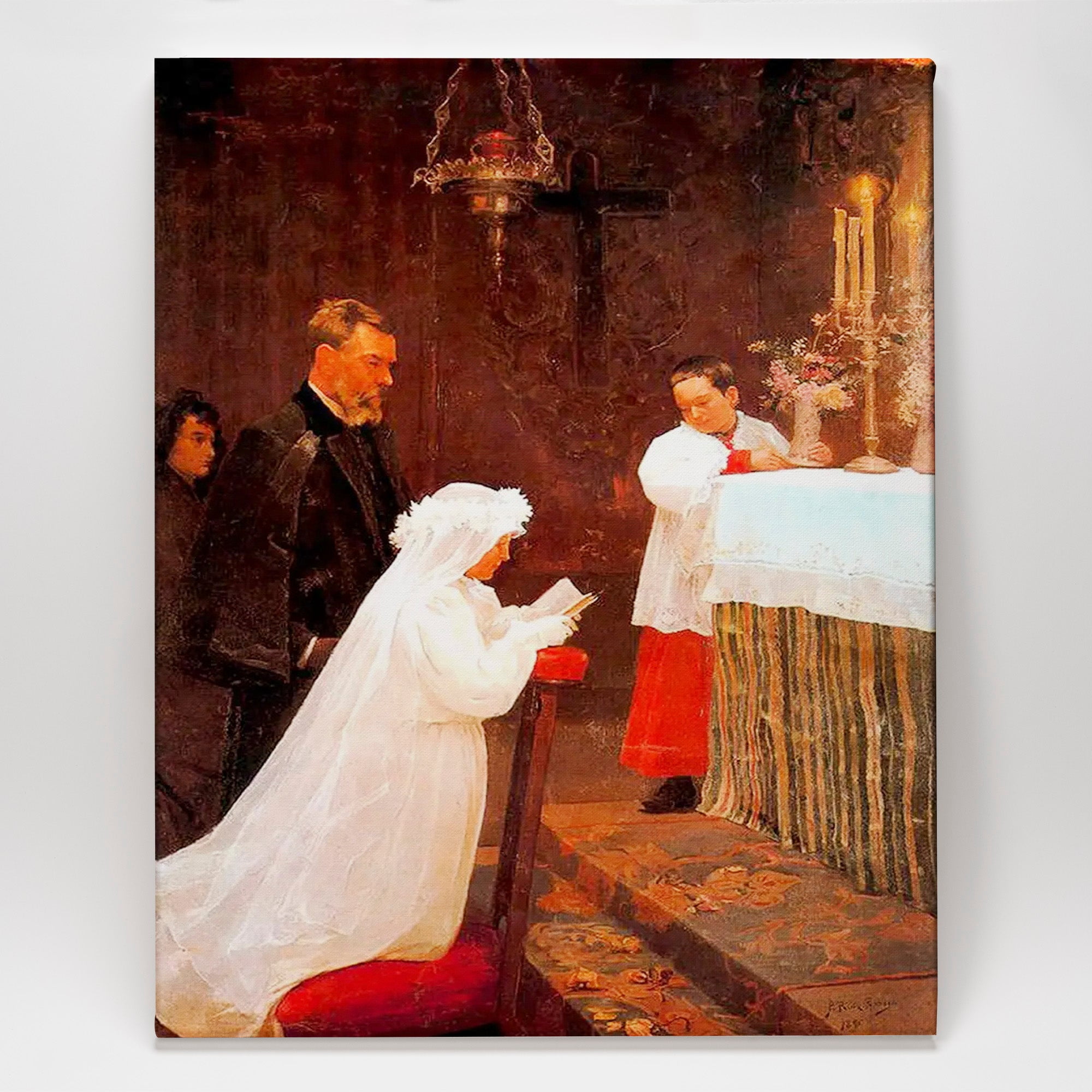 First Communion 1896 Canvas Wall Art Wall Décor by Pablo Picasso