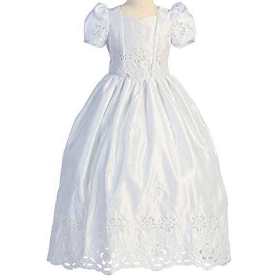 First Communion Flower Girl Dress Ivory & White Collection for Big Girl White 10 CB.153