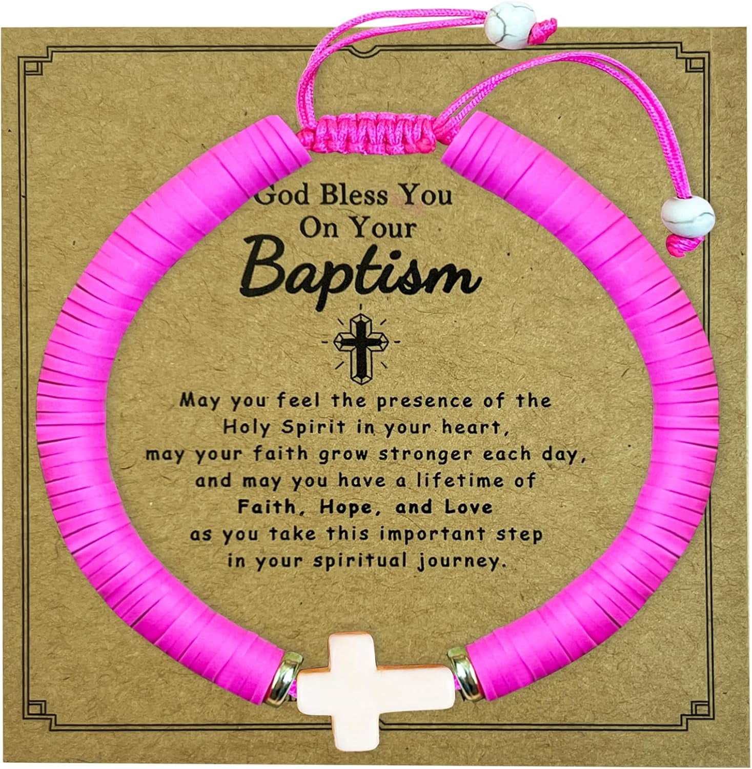 First Communion Gifts For Girls & Boys, Baptism Gifts Cross Bracelet ...