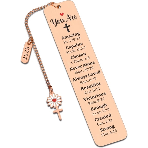 First Communion Gifts for Girls Baptism Gifts for Girl Bible Verse Bookmark for Women Catholic Confirmation Gifts for Teen Girls Religious Easter Basket Stuffers for Toddler Faith Based Gifts