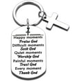 thumbnail image 1 of First Communion Gifts for Girls Fathers Day Christian Keychain for Male Female Inspirational Key Tags for Teen Boys Girls Birthday Christmas Easter Thanksgiving Baptism Gift for Faith Him Her, 1 of 7