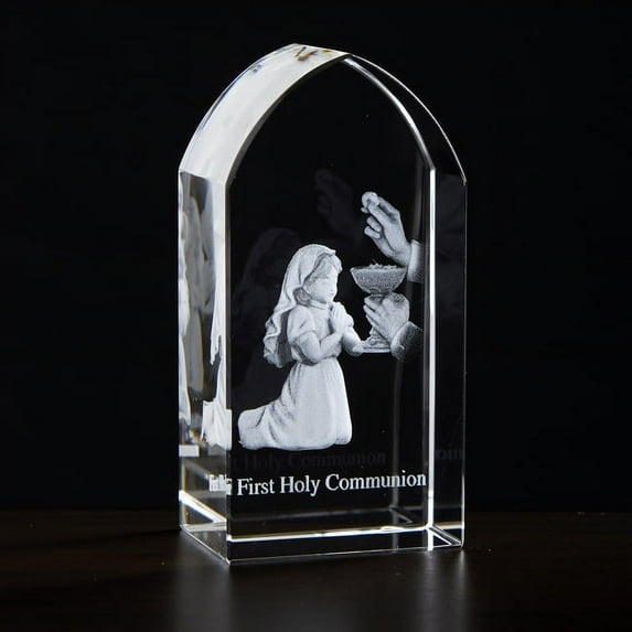 First Communion Girl Etched Glass (Other)
