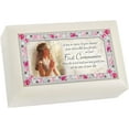 thumbnail image 1 of First Communion Girl Praying Rejoice Matte Ivory Jewelry Music Box Plays Jesus Loves Me, 1 of 3