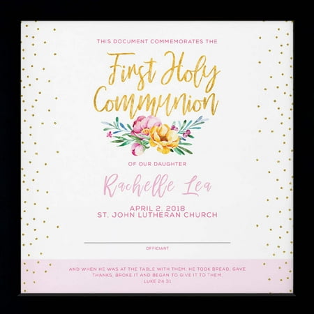 First Communion | Personalized Print. Wall Decor - Girl