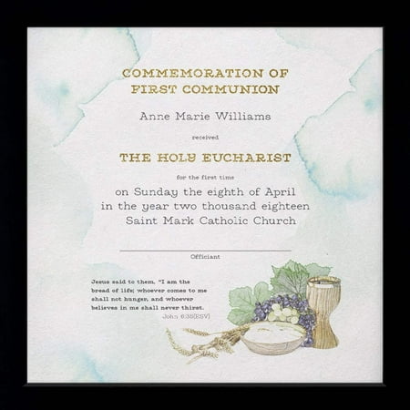 First Communion | Personalized Print, Wall Decor - Parchment