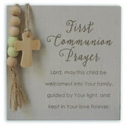 CA Gift 313262 First Communion Prayer Plaque with Beads