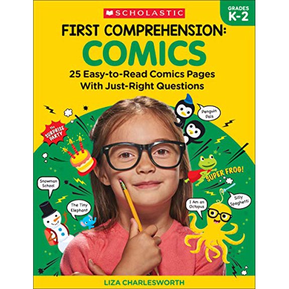 Pre-Owned First Comprehension: Comics: 25 Easy-To-Read Comics with Just-Right Questions (Paperback) 1338314319 9781338314311