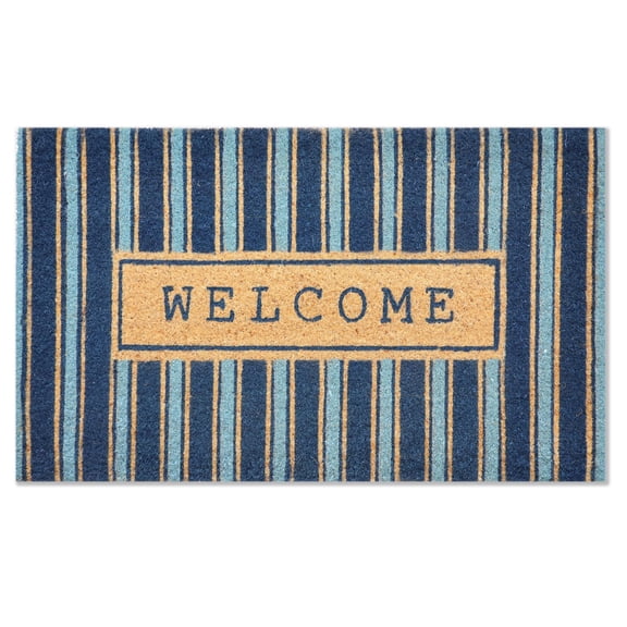 First Concept 18 in. W X 30 in. L Multi-Color Coir Door Mat